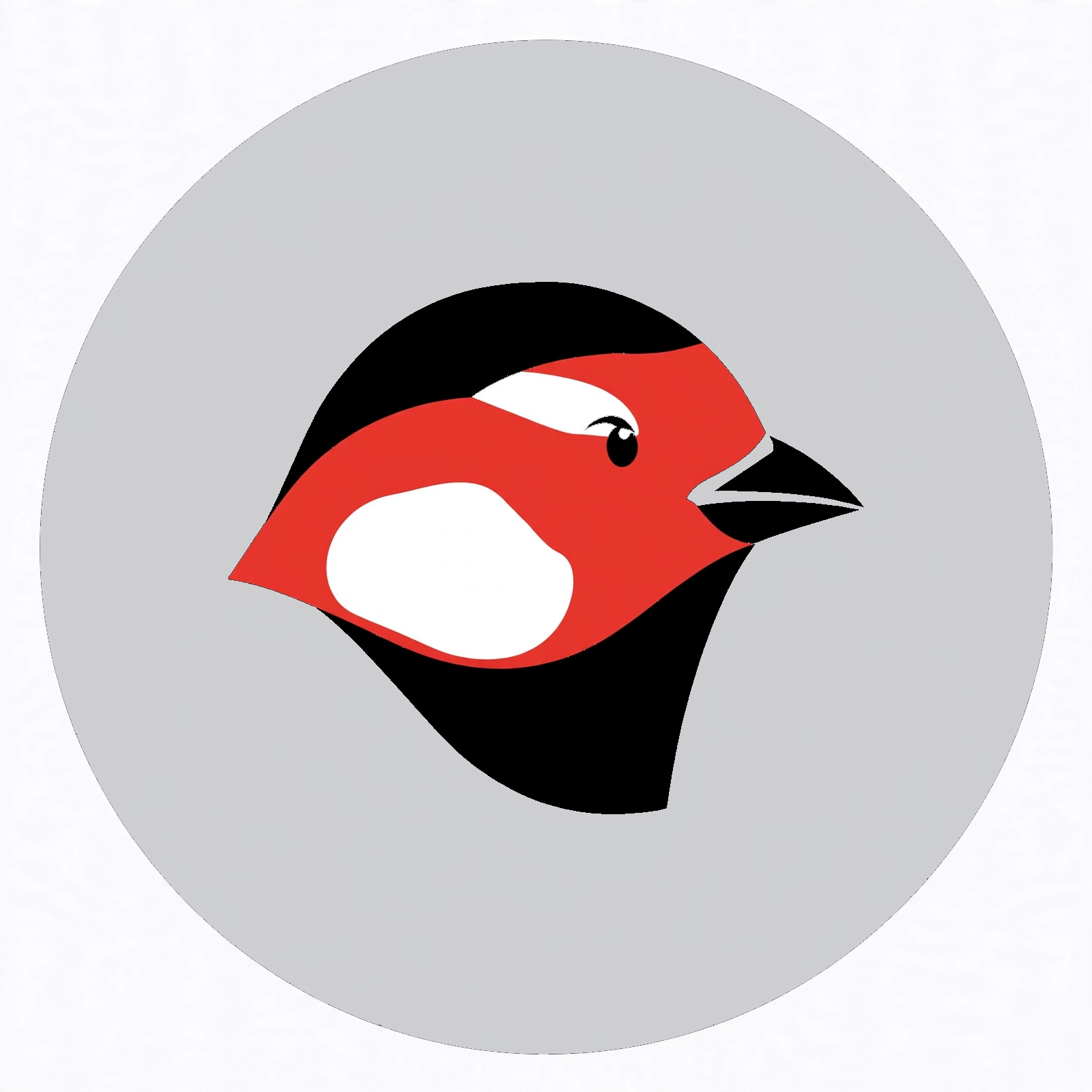 Finch — red bird on light gray